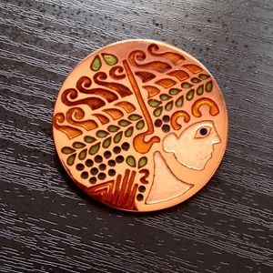 Vintage Celtic Alexander the Great Brooch